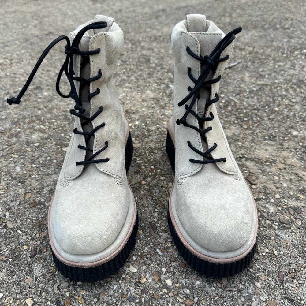 Rag & Bone Sloane Lace Up Boot Beige Size US 6 New without box